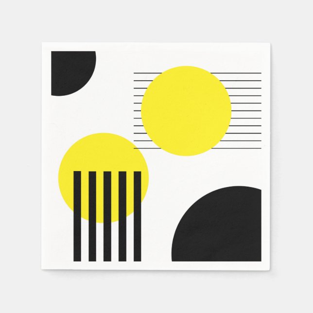 Serviette En Papier Conception abstraite (Devant)