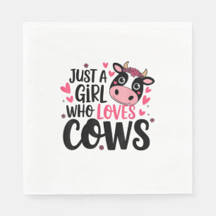 Serviette En Papier Conception adorable de l'odeur de vache