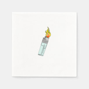 Serviette En Papier Conception de briquet et de flamme
