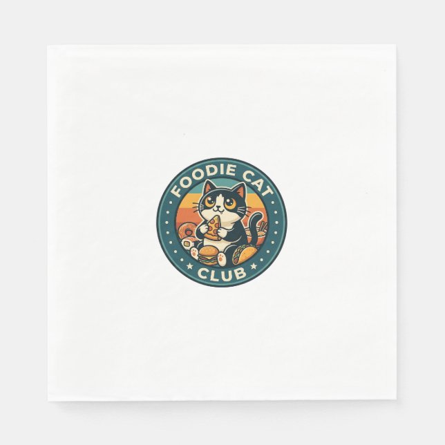 Serviette En Papier Conception de chat de nourriture Chaton mignon - C (Devant)
