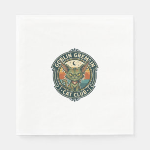 Serviette En Papier Conception de chat mignon de lutin gremlin - Gobel