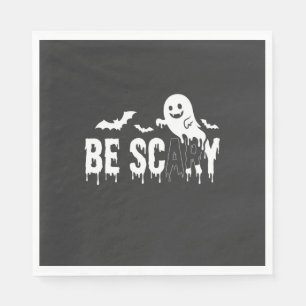 Serviette En Papier Conception de chauve-souris fantôme Halloween effr