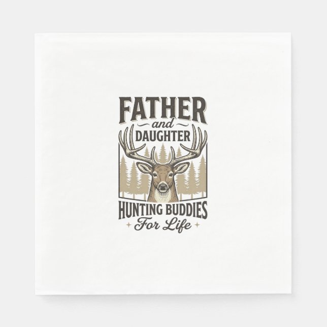 Serviette En Papier Conception de chemise de cerf pour copains de chas (Devant)