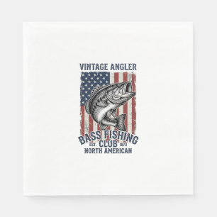 Serviette En Papier Conception de chemise de drapeau américain de pêch