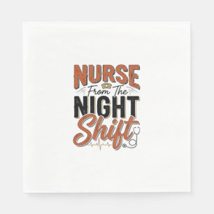 Serviette En Papier Conception de chemise de nuit vintage pour infirmi