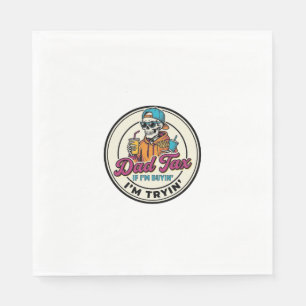 Serviette En Papier Conception de chemise humour fast-food squelette t