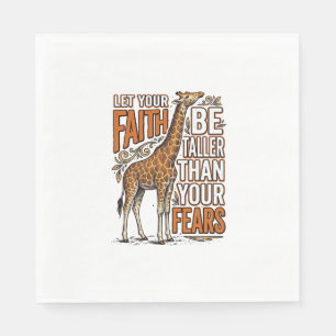 Serviette En Papier Conception de chemise inspirante vintage girafe Fa