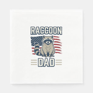 Serviette En Papier Conception de chemise patriotique pour papa raton