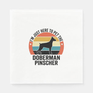 Serviette En Papier Conception de chemise pour amateur de chien Doberm