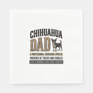 Serviette En Papier Conception de chemise pour amateur de chien papa C