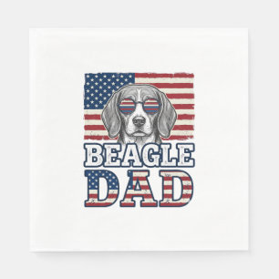 Serviette En Papier Conception de chemise pour chien patriotique de pa