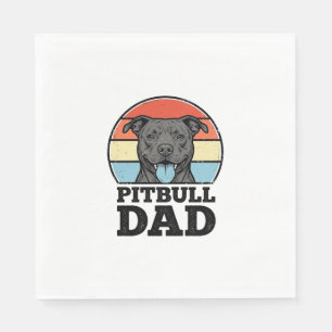 Serviette En Papier Conception de chemise pour papa Pitbull amateur de