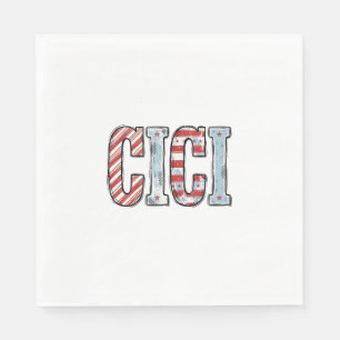 Serviette En Papier Conception de chemise vectorielle de nom CICI patr
