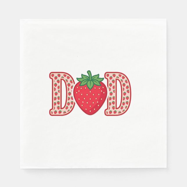 Serviette En Papier Conception de chemise vectorielle lettrage fraise  (Devant)