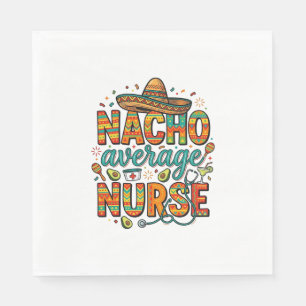 Serviette En Papier Conception de chemise vectorielle Nacho Average Nu