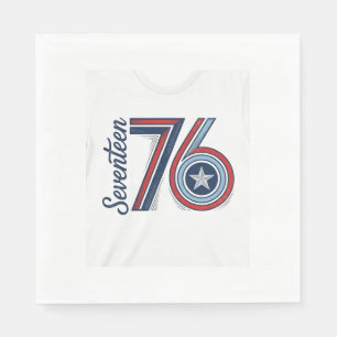 Serviette En Papier Conception de chemise vectorielle patriotique Vint