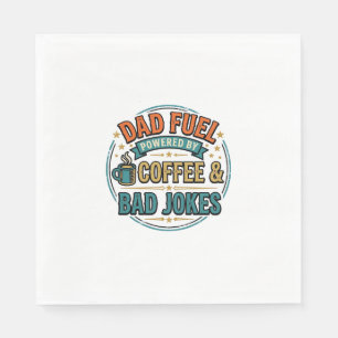 Serviette En Papier Conception de chemise vintage Café et mauvaises bl