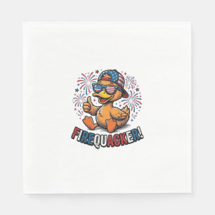 Serviette En Papier Conception de chemise vintage canard patriotique F