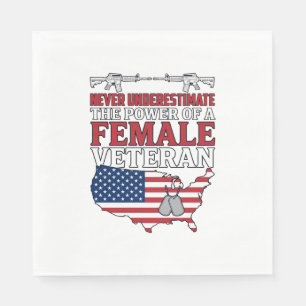 Serviette En Papier Conception de chemise vintage patriotique de pouvo
