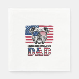 Serviette En Papier Conception de chemise vintage patriotique papa bou