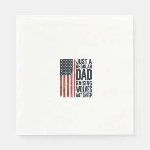 Serviette En Papier Conception de chemise vintage patriotique pour pap