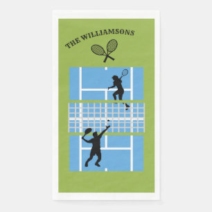Serviette En Papier Conception de court de tennis Personnaliser