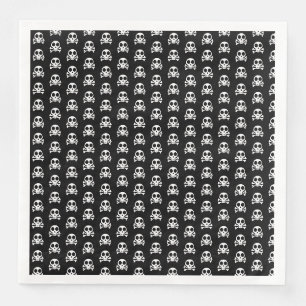 Serviette En Papier Conception de crâne de pirate