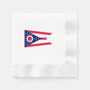 Serviette En Papier Conception de drapeau d'état de l'Ohio