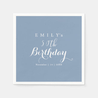 Serviette En Papier Conception de fête d'anniversaire en typographie m