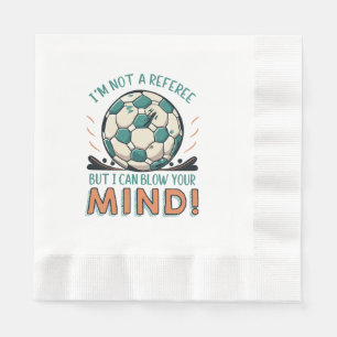 Serviette En Papier Conception de football drôle
