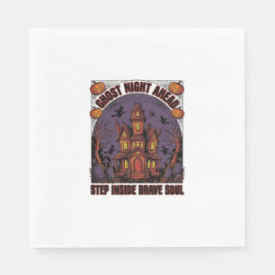 Serviette En Papier Conception de gravure vintage Halloween Maison han