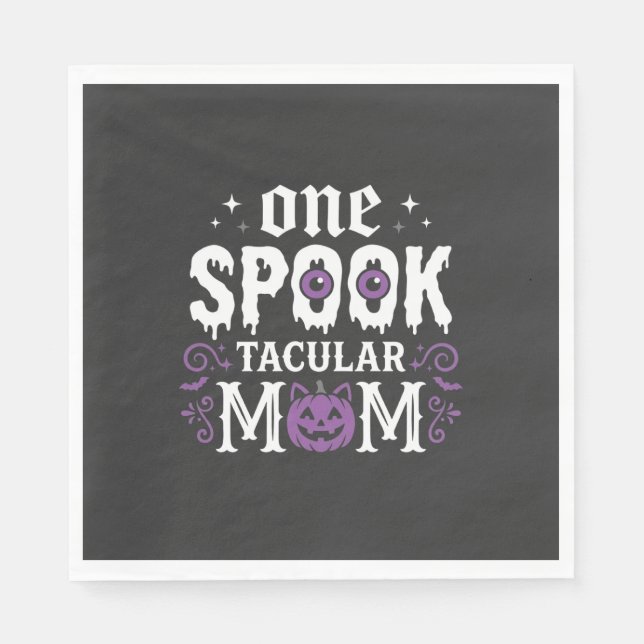 Serviette En Papier Conception de Halloween pour maman Spooktacular_1 (Devant)