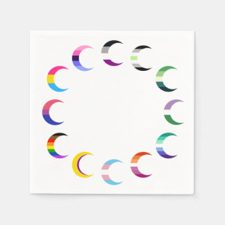 Serviette En Papier Conception de la lune du croissant de temps de fie