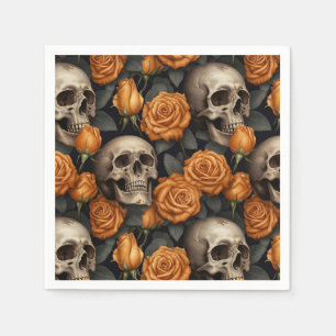 Serviette En Papier Conception de la série A Skull and Roses 11