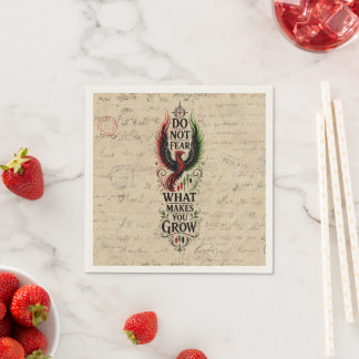 Serviette En Papier Conception de lettre vintage Phoenix Ne craignez p