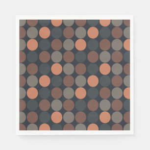 Serviette En Papier Conception de points de cercle géométrique de terr