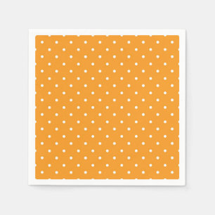 Serviette En Papier Conception de points Polka Orange