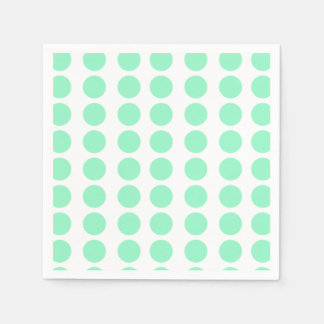 Serviette En Papier Conception de points verts pois