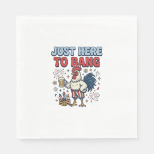 Serviette En Papier Conception de T-shirt de Bière de Feux d'Artifice