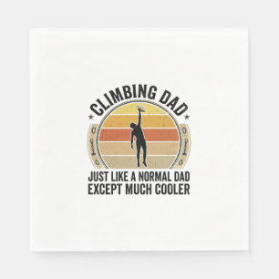 Serviette En Papier Conception de T-shirt d'escalade de papa vintage C
