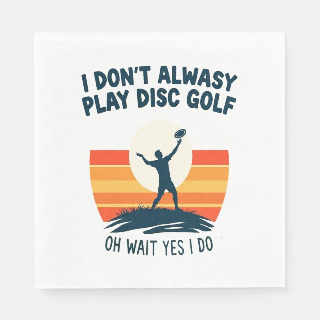 Serviette En Papier Conception de T-shirt Disk Golf Lover (Devant)