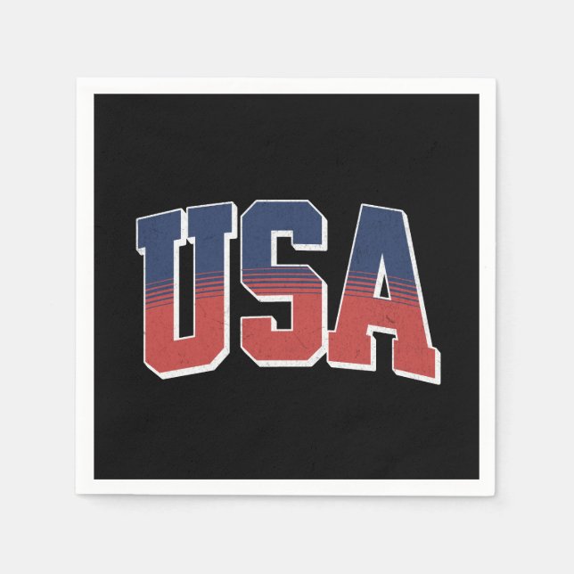 Serviette En Papier conception de texte de grunge aux États-Unis (Devant)