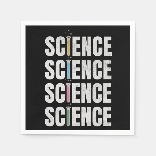 Serviette En Papier Conception de texte scientifique (Devant)