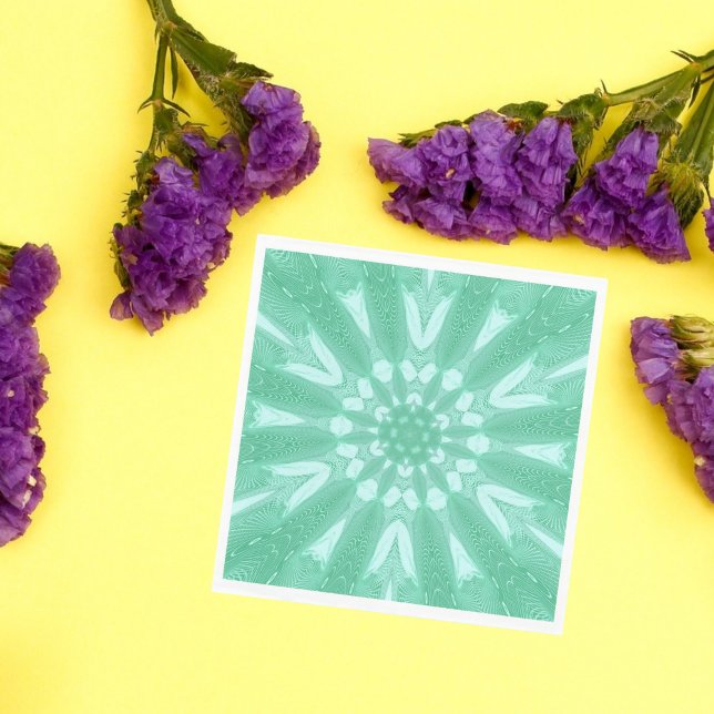 Serviette En Papier Conception de Tulle Faux Vert Mint (Créateur téléchargé)