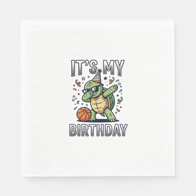 Serviette En Papier Conception de vecteur de fête d'anniversaire de ba (Devant)