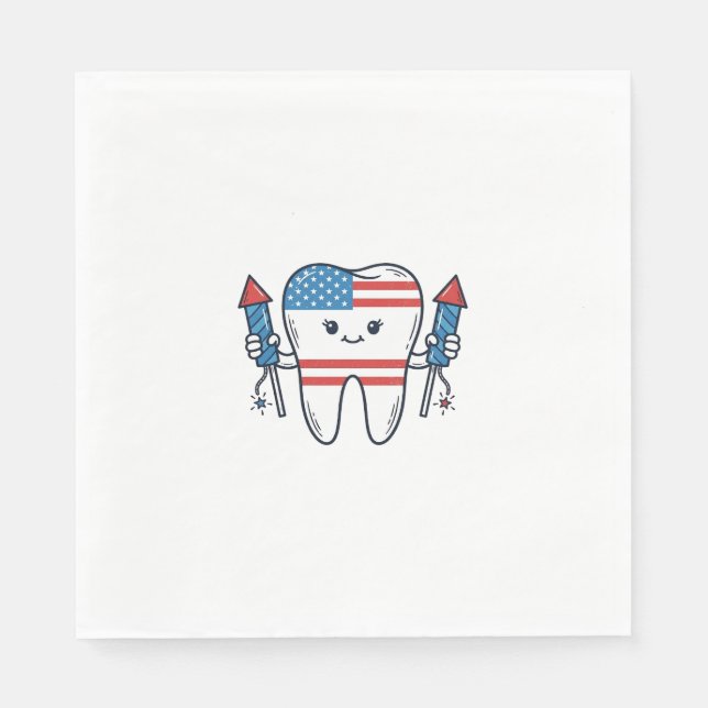 Serviette En Papier Conception de vecteur de feux d'artifice de mascot (Devant)