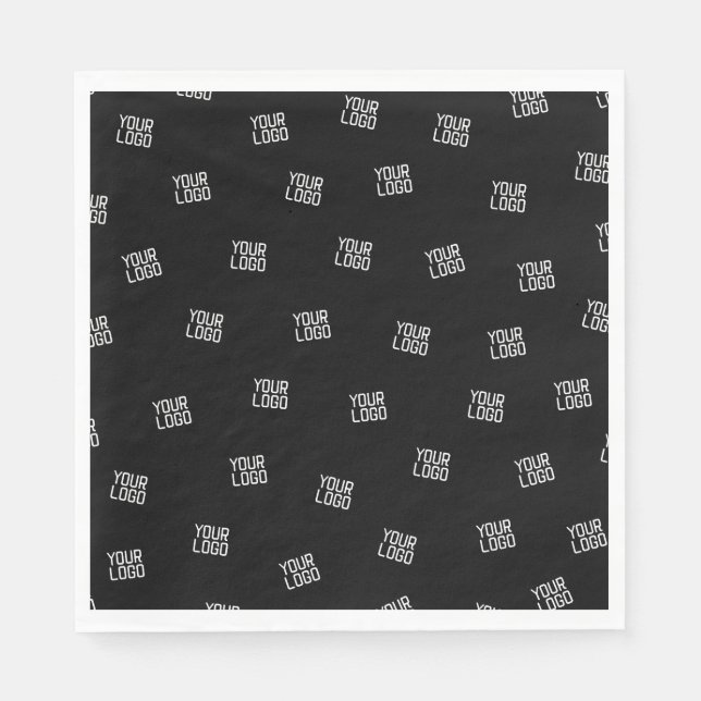 Serviette En Papier Conception disposée aléatoirement, logo ou image d (Devant)