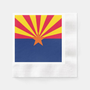 Serviette En Papier Conception du drapeau de l'État de l'Arizona