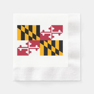 Serviette En Papier Conception du drapeau de l'État du Maryland