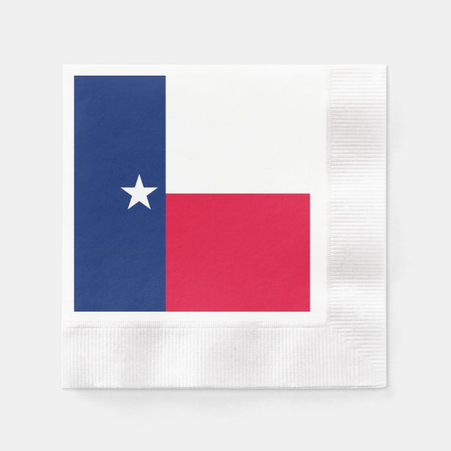Serviette En Papier Conception du drapeau de l'État du Texas (Devant)